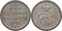 DENMARK 2 RIGSBANKSKILLING Frederik VI. 1808-1839. -