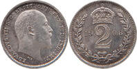 GREAT BRITAIN 2 PENCE MAUNDY Edward VII., 1901 - 1910 -