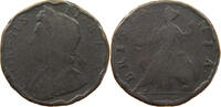 GREAT BRITAIN HALFPENNY 1/2 PENNY George II. 1727-1760. -