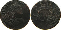 POLAND SZELAG 1/3 GROSZA August III. 1733-1763 OFF-CENTER -