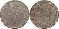 MALAYA 20 CENTS George VI. (1936-1952) -