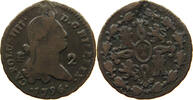 2 MARAVEDIS 1796 SPAIN CARLOS IV. (1788-1808) SS