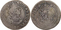 POLAND 18 GROSZY ORT Johann Casimir 1649-1668 -