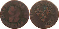 FRANCE DOMBES DOUBLE TOURNOIS Marie de Bourbon de Montpensier (1560-1582). -