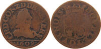 FRANCE NEVERS RETHEL DOUBLE TOURNOIS Charles Ier de Gonzague 1601-1637 -