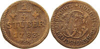 JÜLICH BERG 1/4 STÜBER Karl Theodor 1742-1799. -