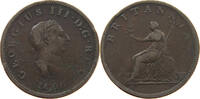 GREAT BRITAIN HALFPENNY 1/2 PENNY GEORGE III. 1760-1820 -