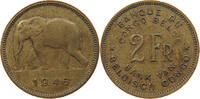 BELGIAN CONGO 2 FRANCS LEOPOLD III. (1934-1951) -