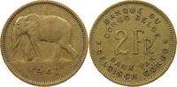 BELGIAN CONGO 2 FRANCS LEOPOLD III. (1934-1951) -