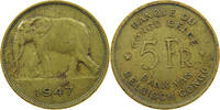 BELGIAN CONGO 5 FRANCS LEOPOLD III. (1934-1951) -