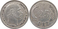 DENMARK 25 ÖRE Christian IX. (1863-1906) -