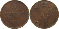 FINLAND 5 PENNIÄ Nikolaus II. (1894-1917) -