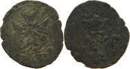 FRANCE DOMBES DENIER TOURNOIS Francois II de Montpensier (1582-1592) -
