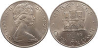 GIBRALTAR CROWN 1969 Elizabeth II. (1952-2022) VZ
