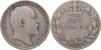 GREAT BRITAIN SIXPENCE Edward VII. (1901 - 1910) -