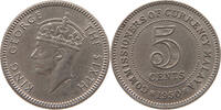 MALAYA 5 CENTS George VI. (1936-1952) -