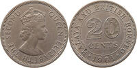 MALAYA AND BRITISH BORNEO 20 CENTS Elizabeth II. (1952-2022) -