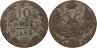 POLAND 10 GROSZY Nikolaus I. (1825-1855) -