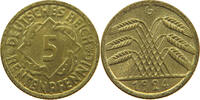 5 RENTENPFENNIG 1924 G WEIMARER REPUBLIK  VZ