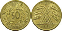 50 RENTENPFENNIG 1924 A WEIMARER REPUBLIK  VZ-