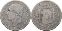 SPAIN 2 PESETAS Alfonso XII. (1874–1885) -