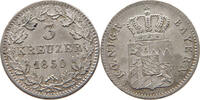 BAYERN 3 KREUZER Maximilian II. Joseph (1848-1864) -