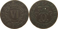 WALDECK 6 PFENNIG Karl August Friedrich 1728-1763. -