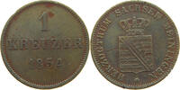 KREUZER 1854 SACHSEN MEININGEN Bernhard Erich Freund 1803-1866 SS-