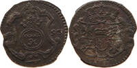 BRANDENBURG ANSBACH PFENNIG KARL WILHELM FRIEDRICH 1729-1757 -