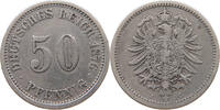 50 PFENNIG 1876 J KAISERREICH  SS-