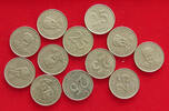 TURKEY 25 KURUS COLLECTION LOT TURKEY 25 KURUS 12PC 64G -