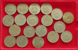 TURKEY 25 LIRA COLLECTION LOT TURKEY 25 LIRA 19PC 211G -