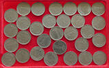 TURKEY 25 LIRA COLLECTION LOT TURKEY 25 LIRA 30PC 133G -