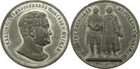 Sachsen-Weimar-Eisenach Zinnmedaille Carl Alexander 1853-1901. Einweihung des Goethe-Schiller-Denkmals in Weimar. -
