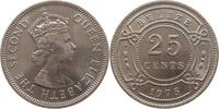 BELIZE 25 CENTS Elizabeth II. (1952-2022) -