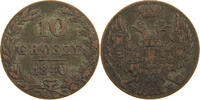 POLAND 10 GROSZY Nikolaus I. (1825-1855) -