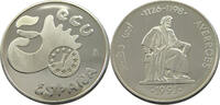 5 ECUS 1991 SPAIN  PROOF