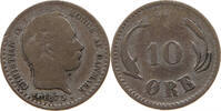 DENMARK 10 ÖRE Christian IX. (1863-1906) -