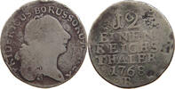 BRANDENBURG PREUSSEN 1/12 TALER 1768 B Friedrich II. 1740-1786. S
