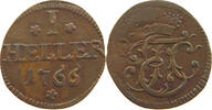 HELLER 1766 SACHSEN HILDBURGHAUSEN Ernst Friedrich Karl 1745-1780 SS