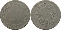 10 PFENNIG 1873 H KAISERREICH  S