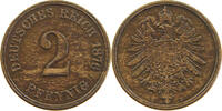 2 PFENNIG 1876 E KAISERREICH  SS