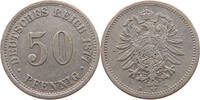 50 PFENNIG 1877 B KAISERREICH  SS