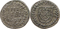 Trier Erzbistum 4 Pfennig Johann Hugo von Orsbeck 1676-1711, Doppelschlag -