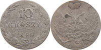 POLAND 10 GROSZY Nikolaus I. (1825-1855) -