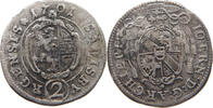 SALZBURG ERZBISTUM 2 KREUZER Johann Ernst von Thun und Hohenstein, 1687-1709 -