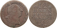 BRANDENBURG PREUSSEN 1/12 TALER 1765 A Friedrich II. (1740-1786) S