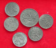 DENMARK COLLECTION LOT DENMARK 1961 6PC 24G -