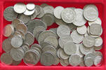 WORLD ONLY AL COLLECTION LOT WORLD EUROPE ONLY ALUMINIUM COINS 110PC 131G -