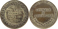 FRANCE MEDAILLE MEDAILLE ILS SONT MORTS VICTIMES POUR LA LIBERTE COURAGE DISCIPLINE -